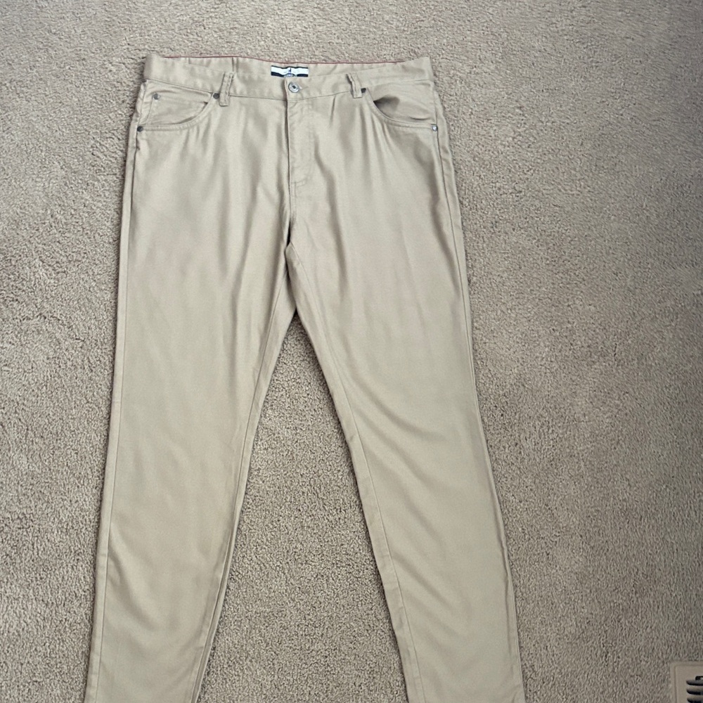 johnnie-O Khaki Lightweight Pants size 34W 32L